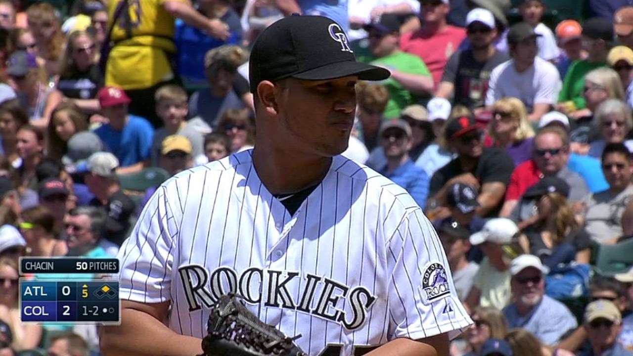 Chacín le ganó duelo a Santana y Rockies vencieron