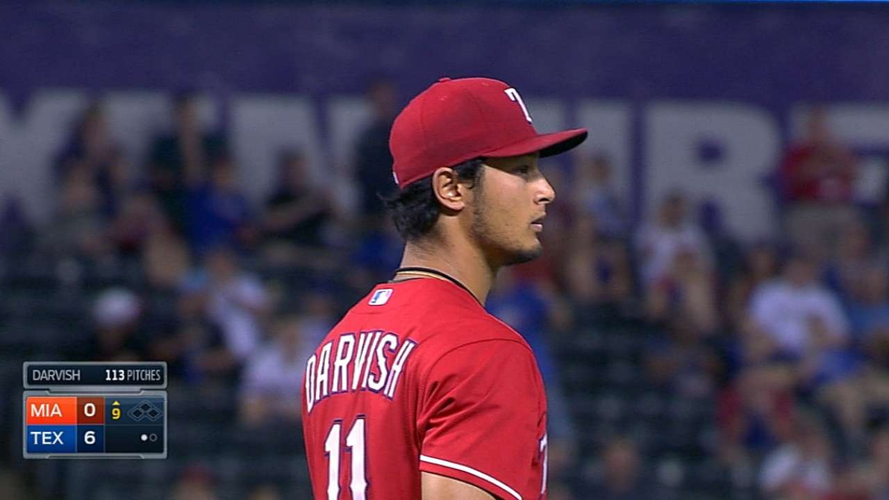 Darvish, Texas le niegan marca de interligas a Maimi