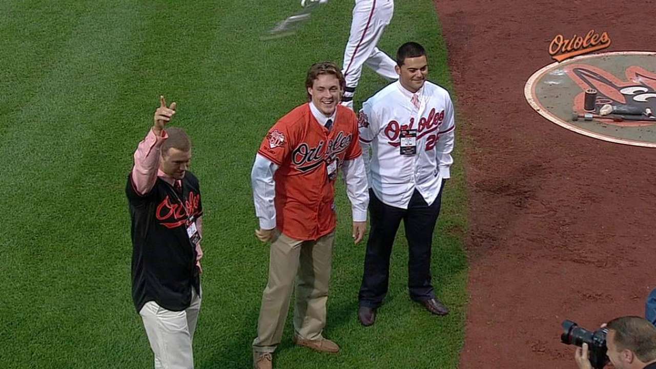 Top three picks among Orioles' Draft signings