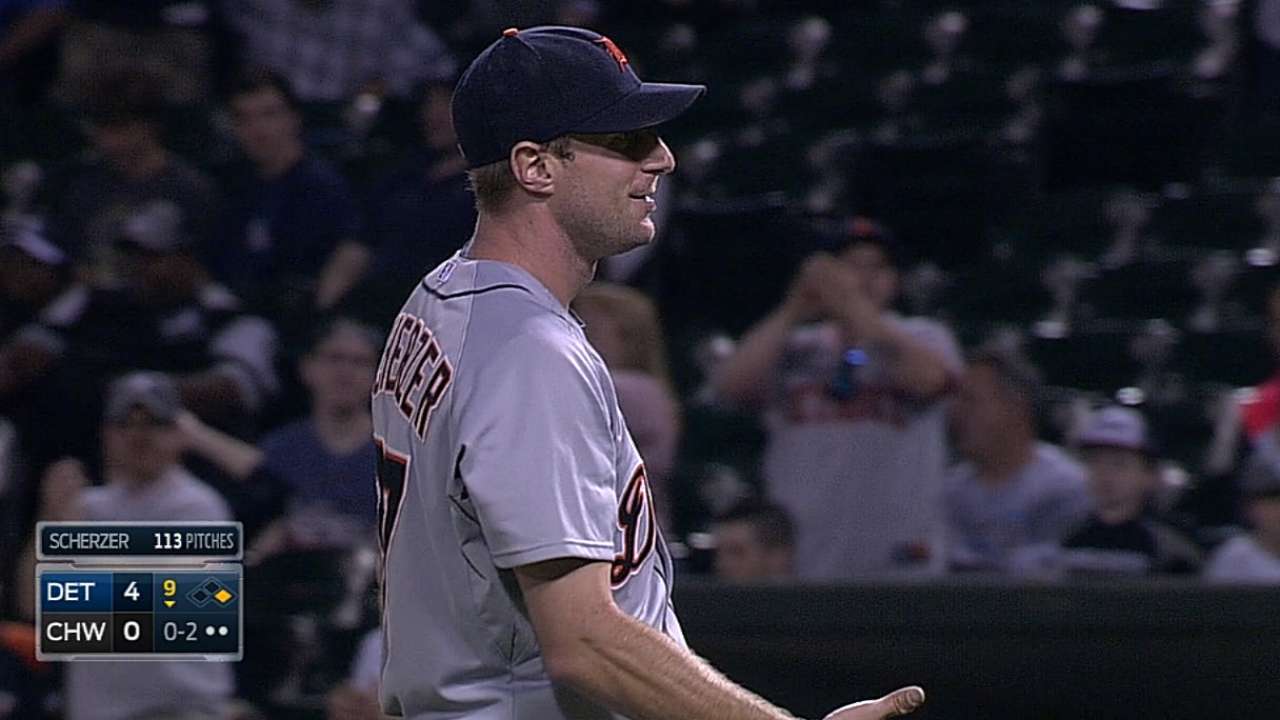 Scherzer goes the distance for first time to beat Sale