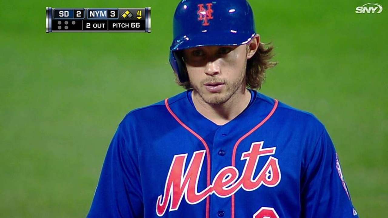 den Dekker arrives, will play left field against righties