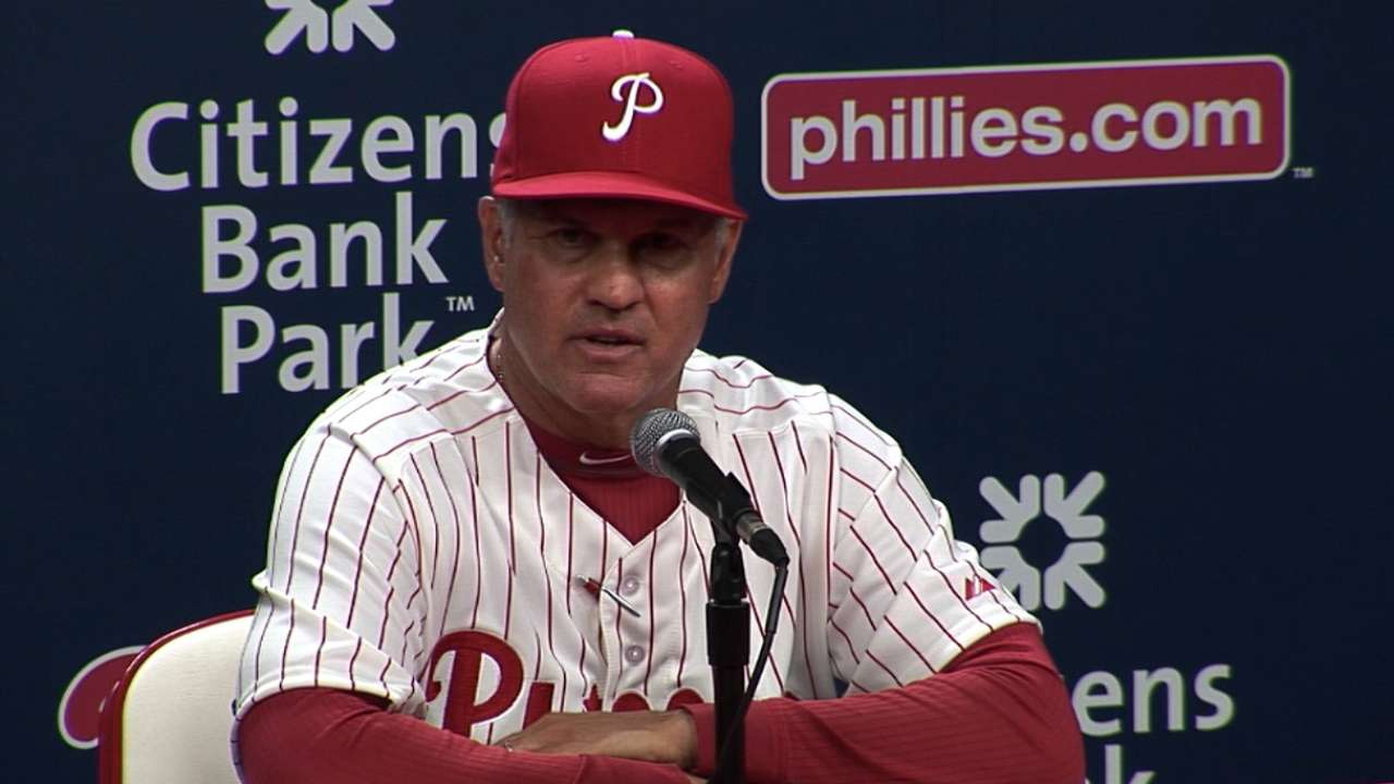 Phils' win streak snapped in frustrating opener