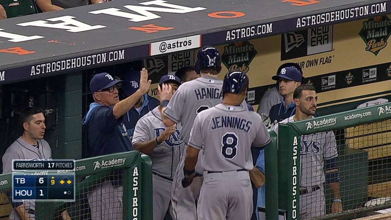 Cobb luce en la loma y Rays se imponen a Astros