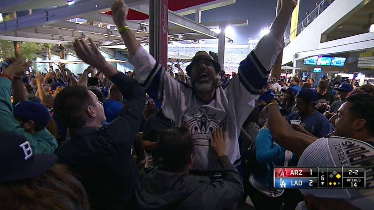 Dodgers fans erupt as Kings claim NHL title