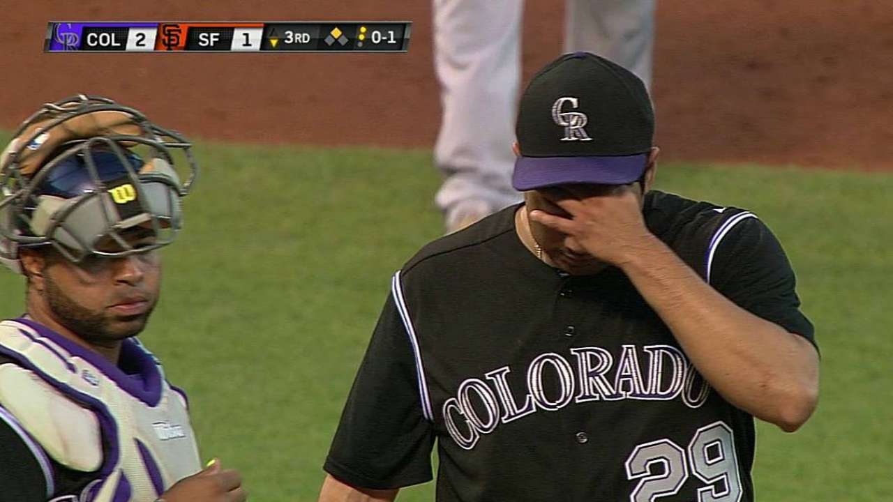 Back shouldn't derail De La Rosa's next start