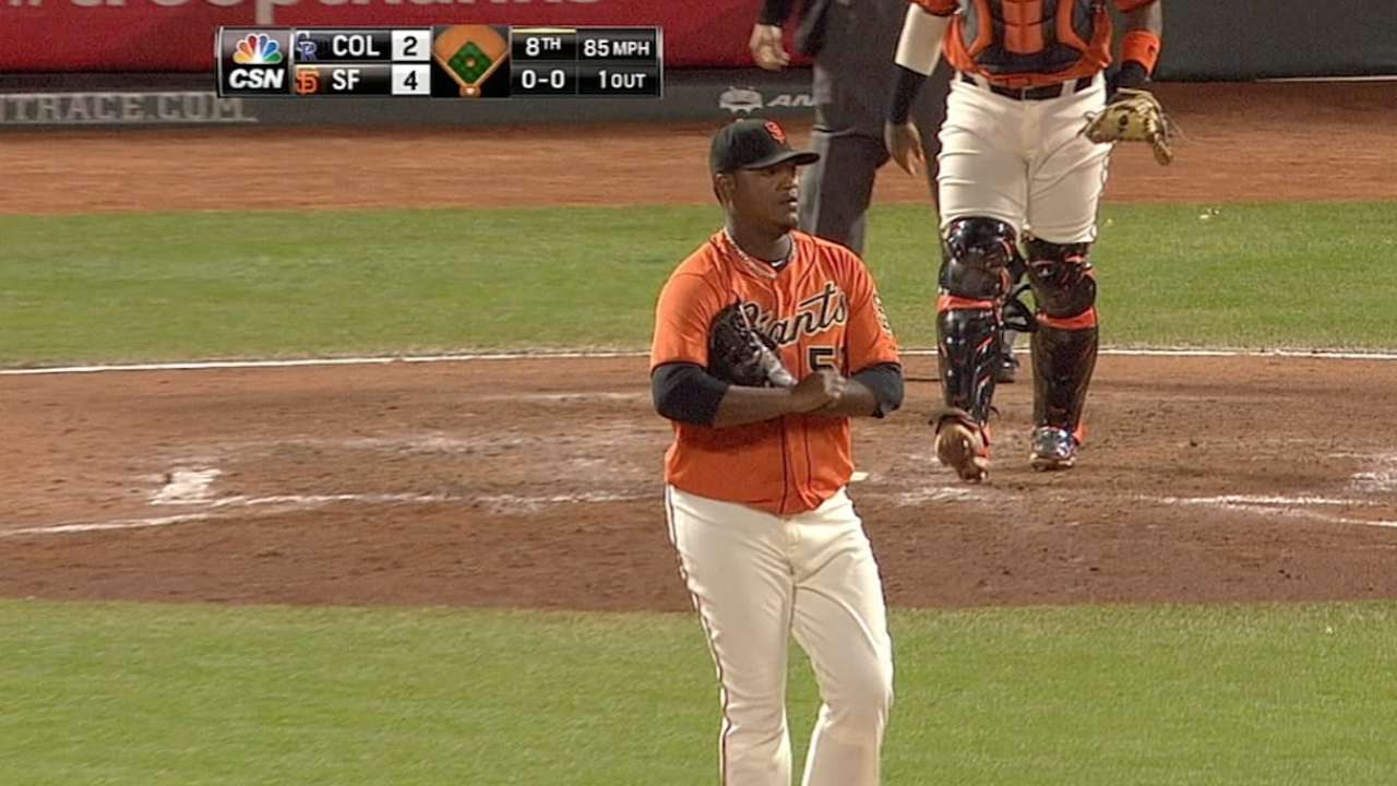 Giants re-sign reliever Gutierrez to Minors contract