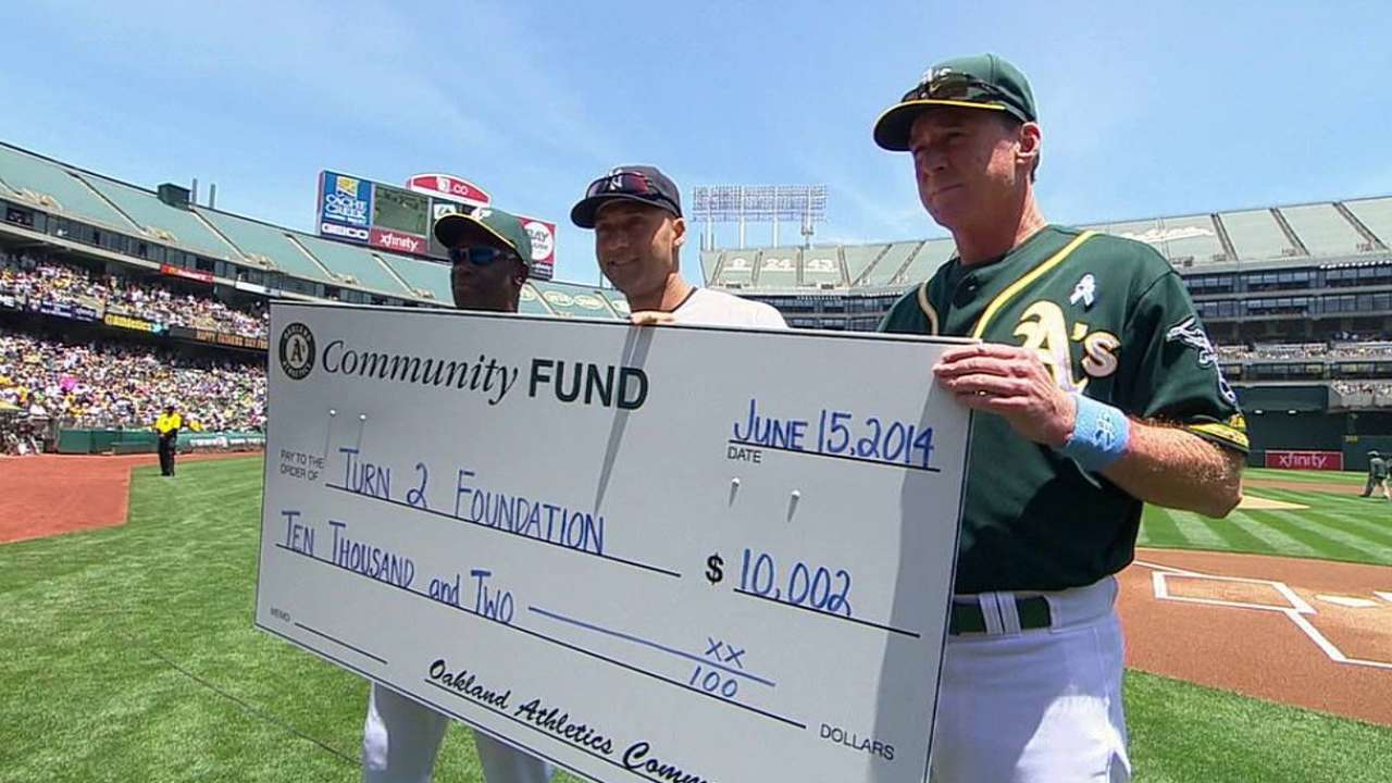Athletics recognize Jeter as cut above rest