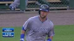 Royals rout Tigers to take first place in Central