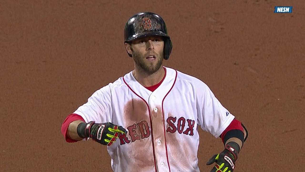 Pedroia, Red Sox garner no aid from umpires' review