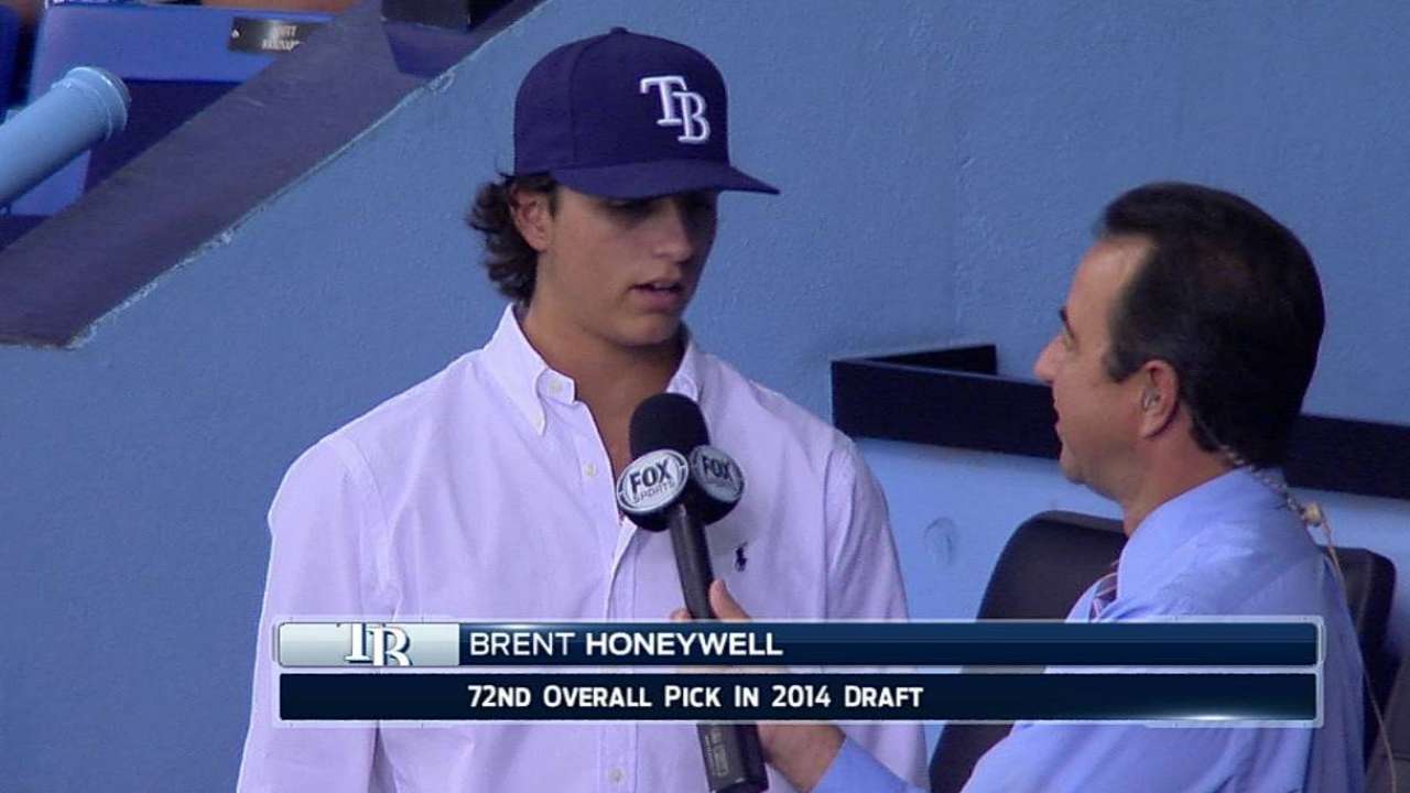 Rays sign 72nd overall Draft pick Honeywell