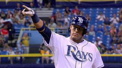 Escobar not ready to return to Rays' starting lineup