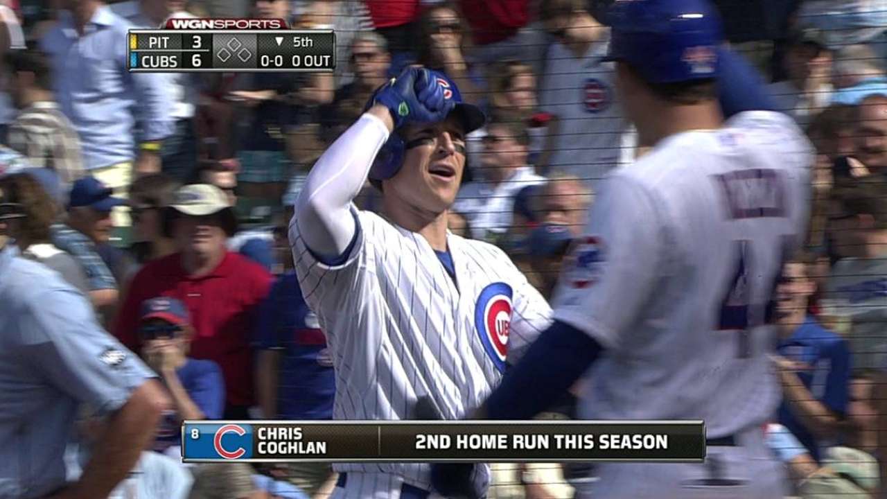 Active Coghlan puts stamp on Cubs' victory