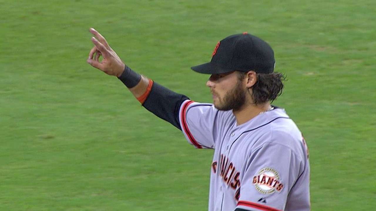 Giants proud of infielders' development