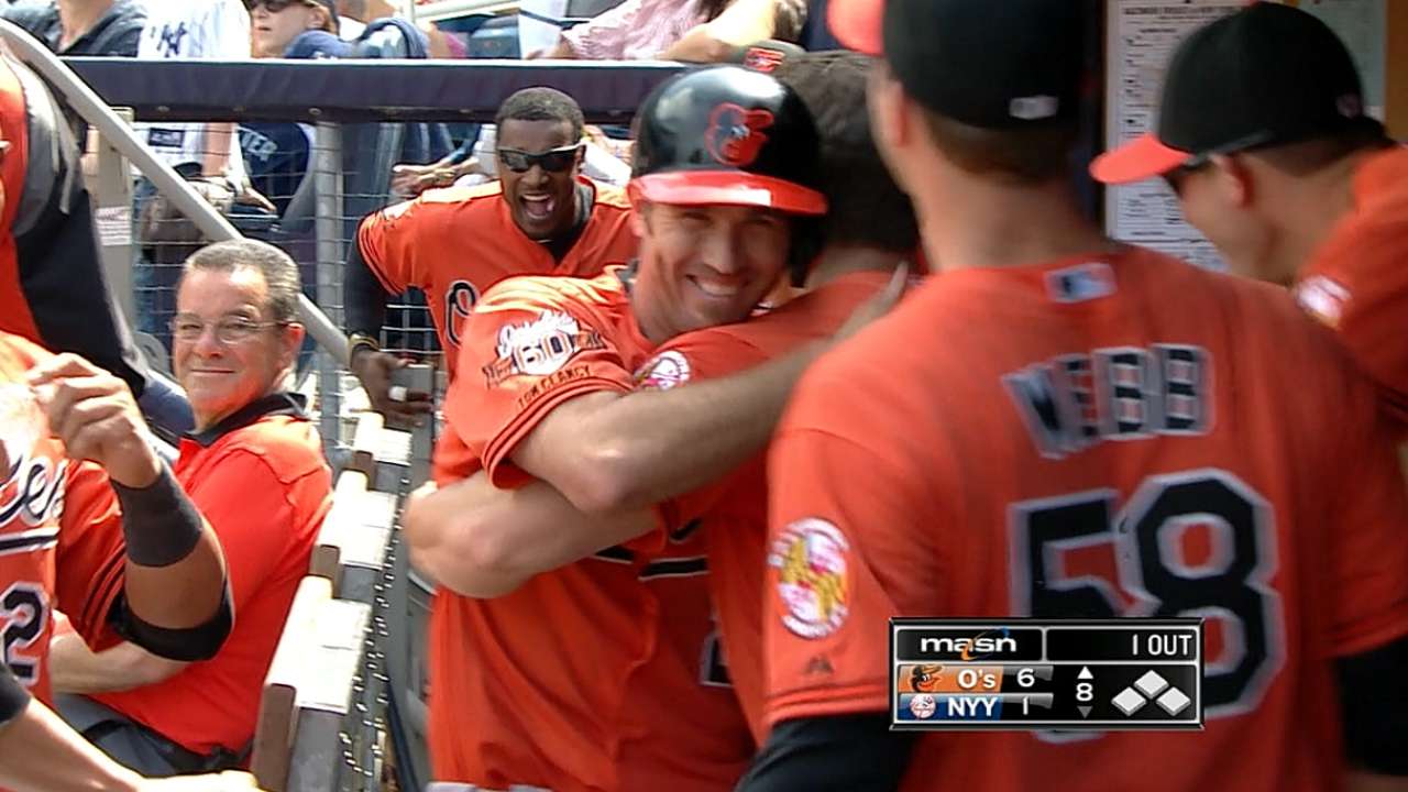 Orioles dieron cuatro HR y doblegaron a Yankees