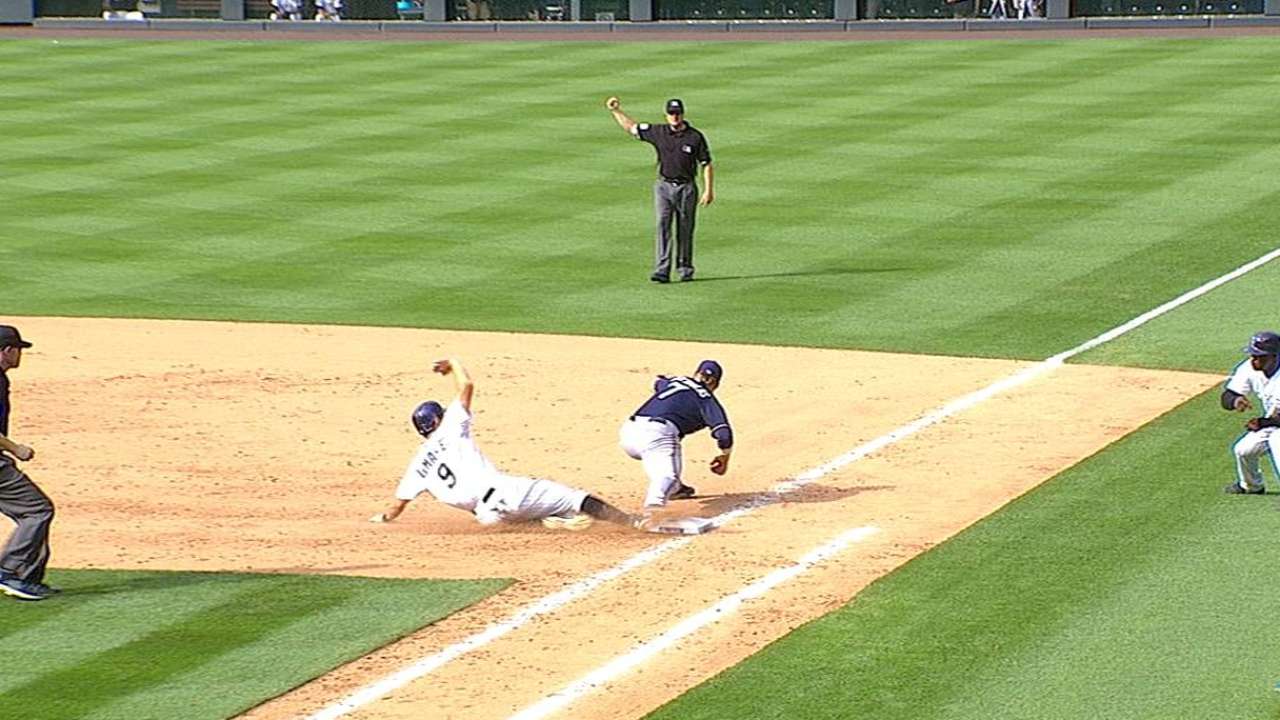 Weiss loses challenge on double play in ninth