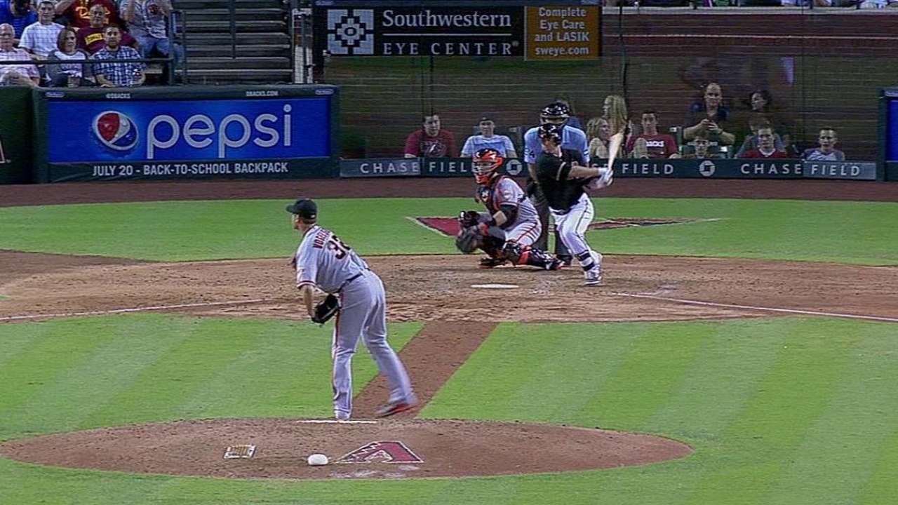 Hill remolca 2 pero D-backs no pudieron con S.F.