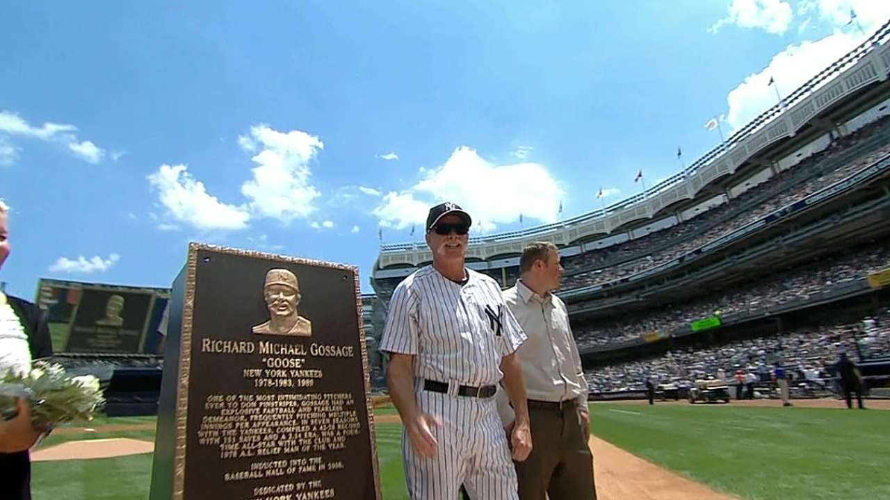 Goose honored on Old-Timers' Day