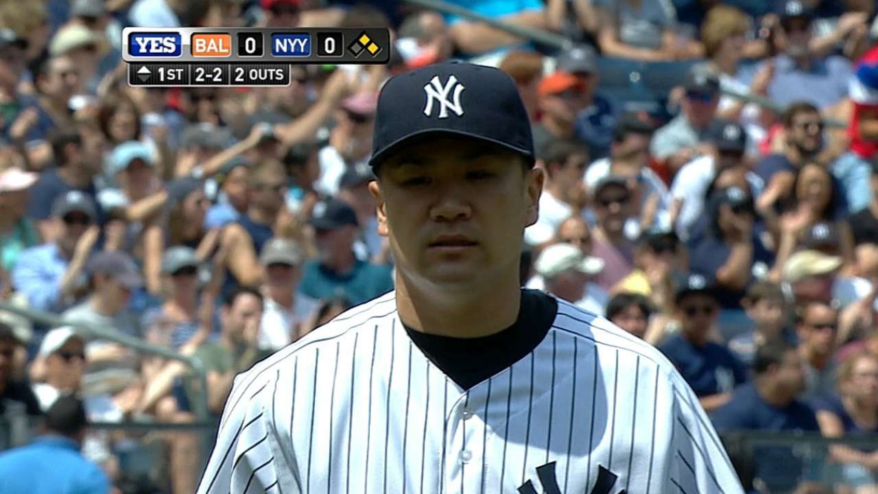 Tanaka takes loss No. 2 as Yanks go quietly vs. O's