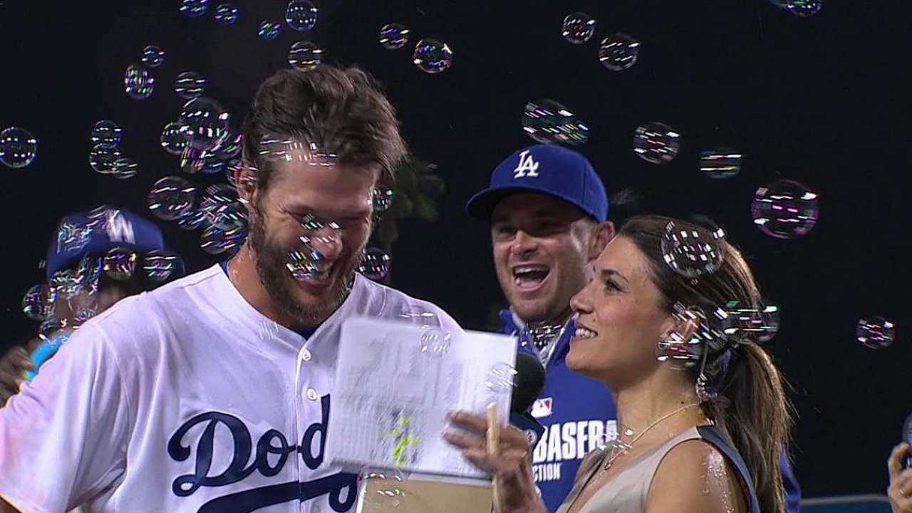 Ellis shares historic moment with best pal Kershaw