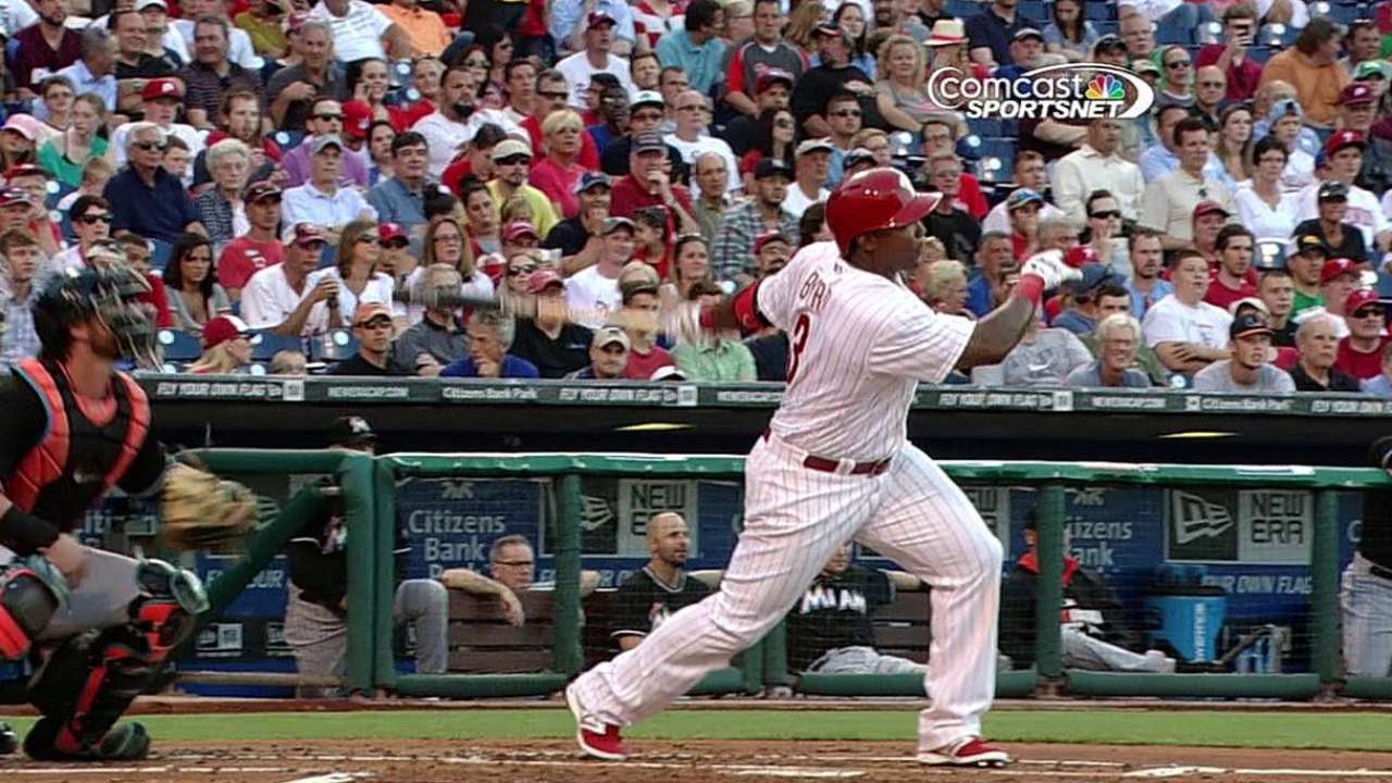 Byrd dio HR clave en victoria de Filis sobre Marlins