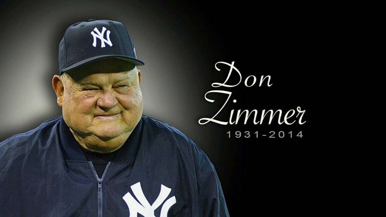 Yankees struggle to accept passing of Zimmer