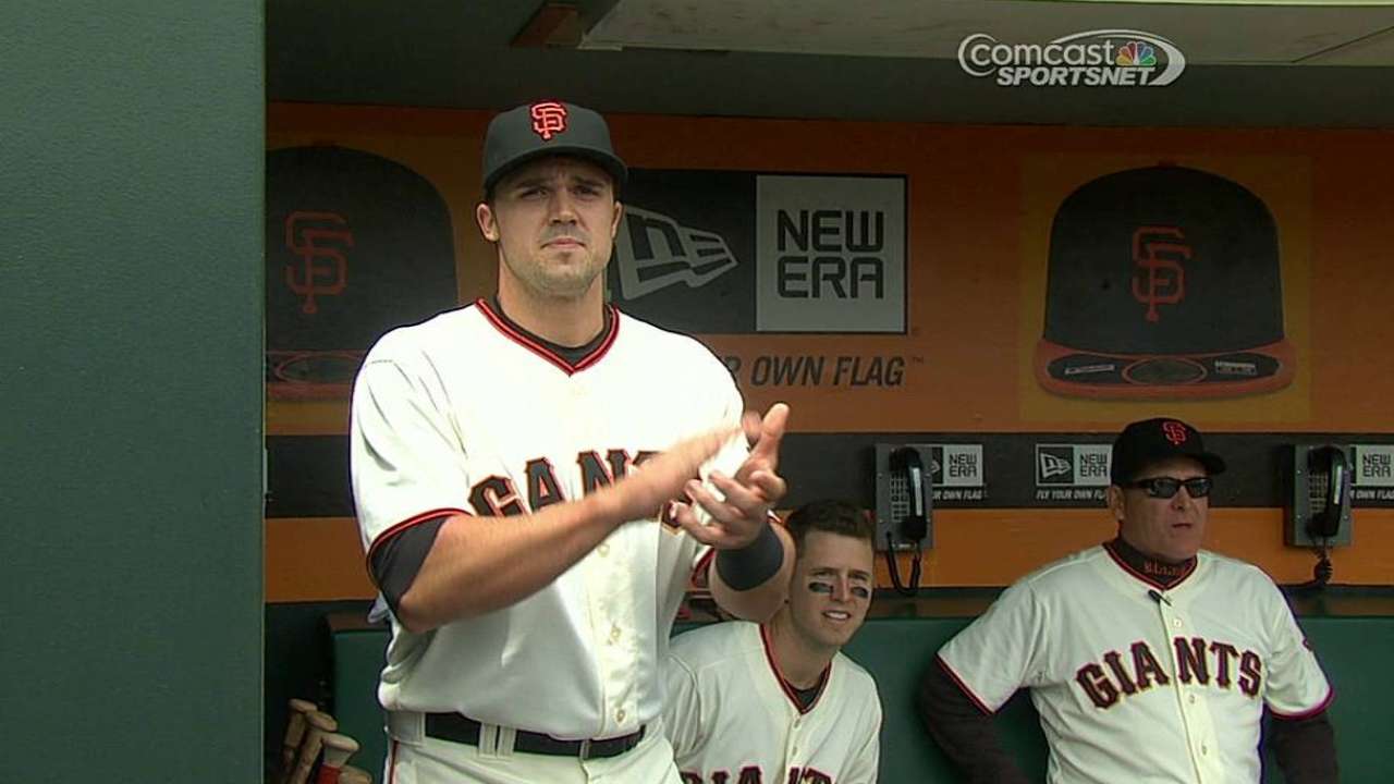 On day of first callup, Duvall in dugout for no-no