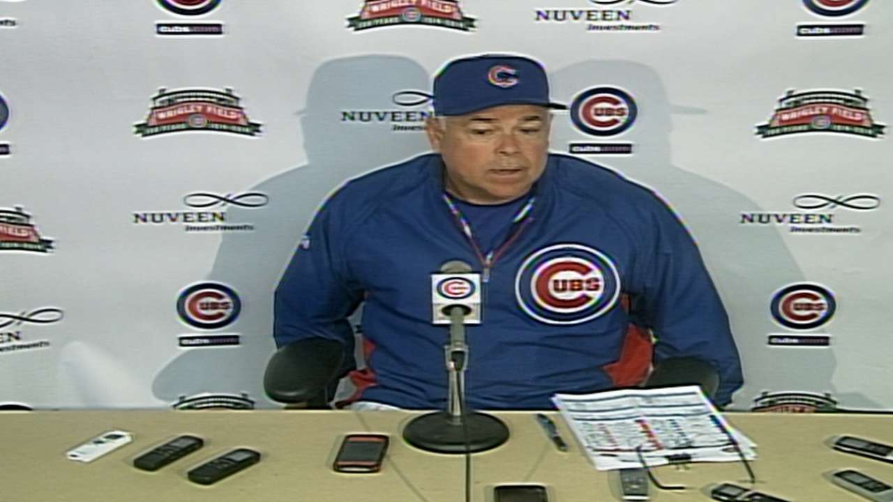 Lake sustains bruises from collision with Wrigley wall