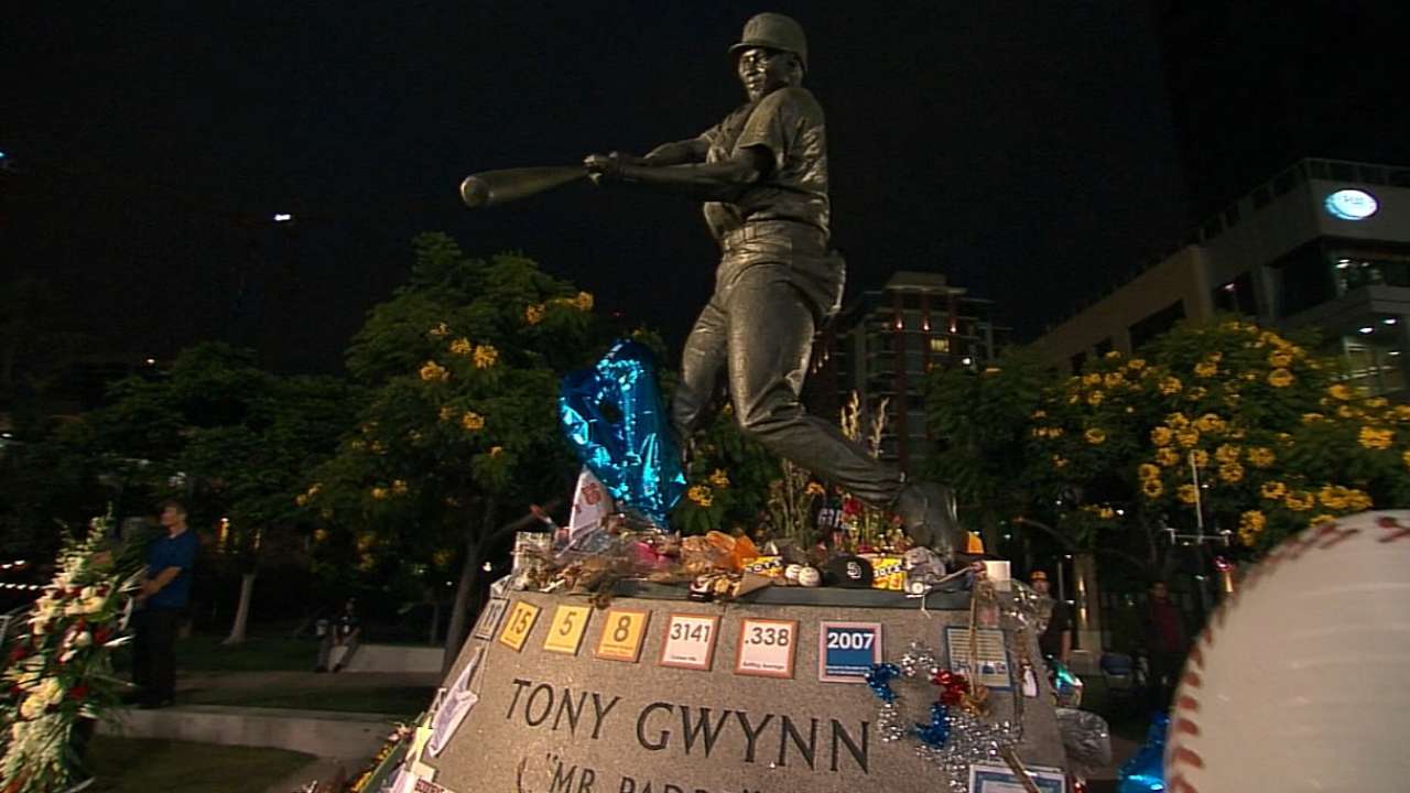 Padres mark the anniversary of Gwynn's debut
