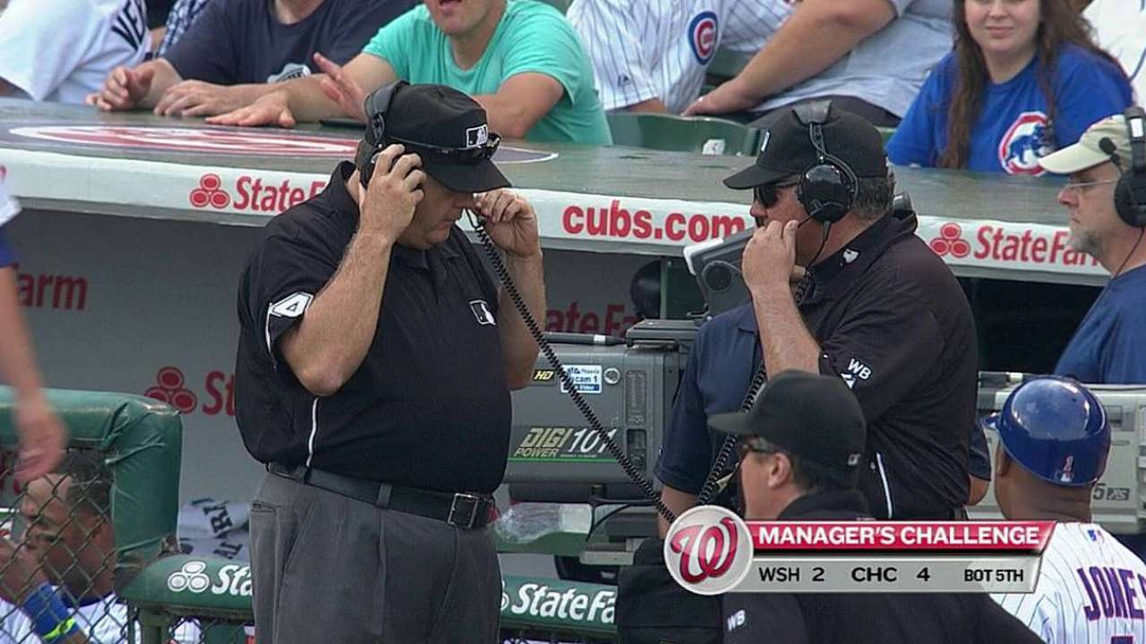 Williams successful in challenge to end inning
