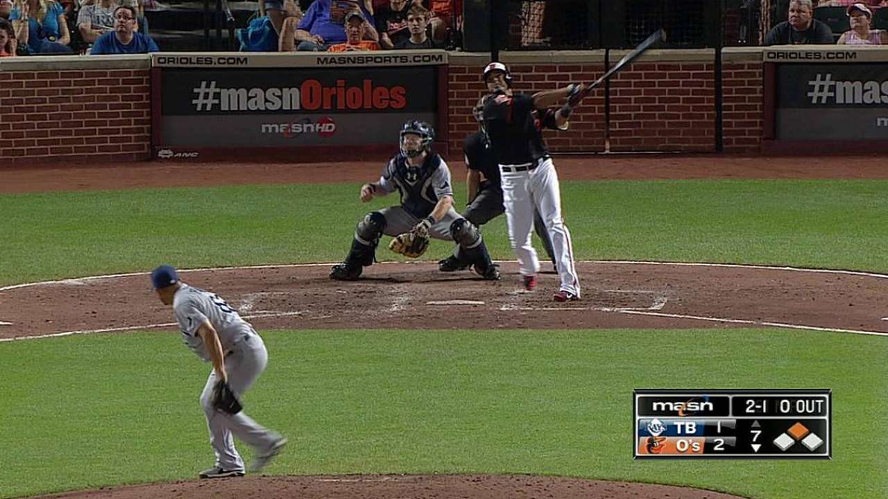 Orioles vence a Rays y dividen doble cartelera