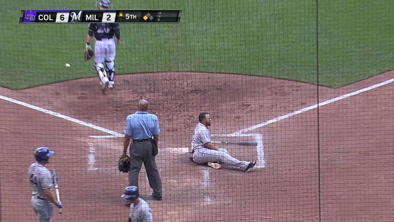 Rox pay back Crew with 3-run, 2-error sequence