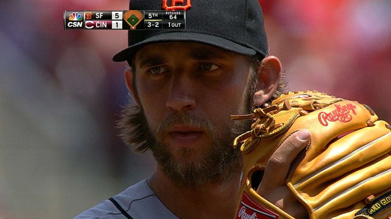 Bumgarner maniató a los Rojos y ganó su 6to al hilo