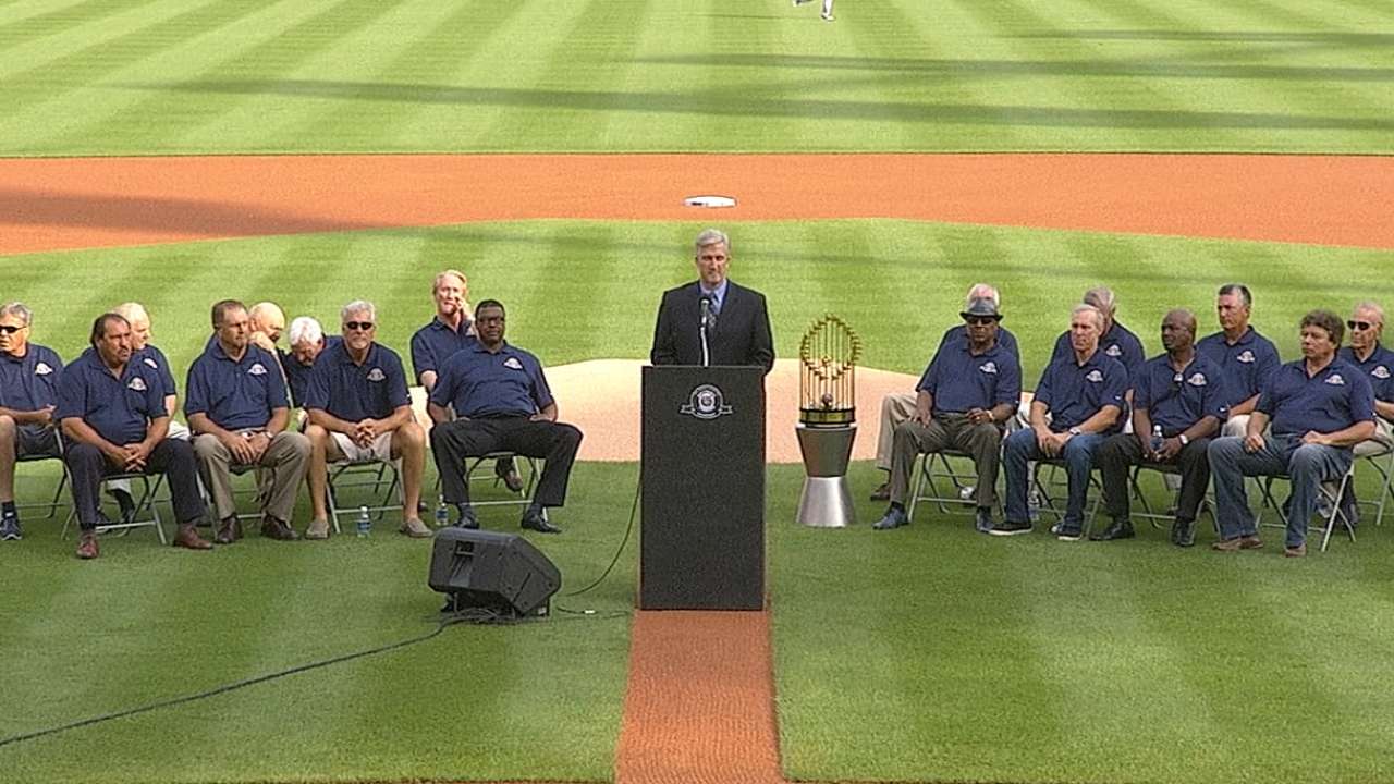 Tigers celebrate 30th anniversary of '84 champions