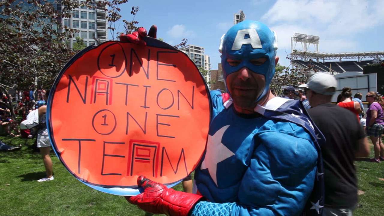 Fans unite at Petco Park to watch U.S. soccer team