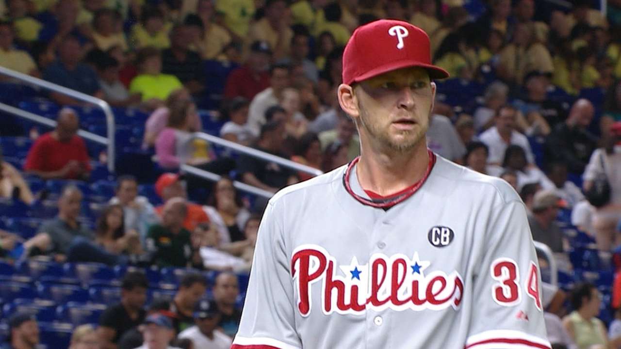 Burnett fans 10, Phils rally late to tie but fall in extras