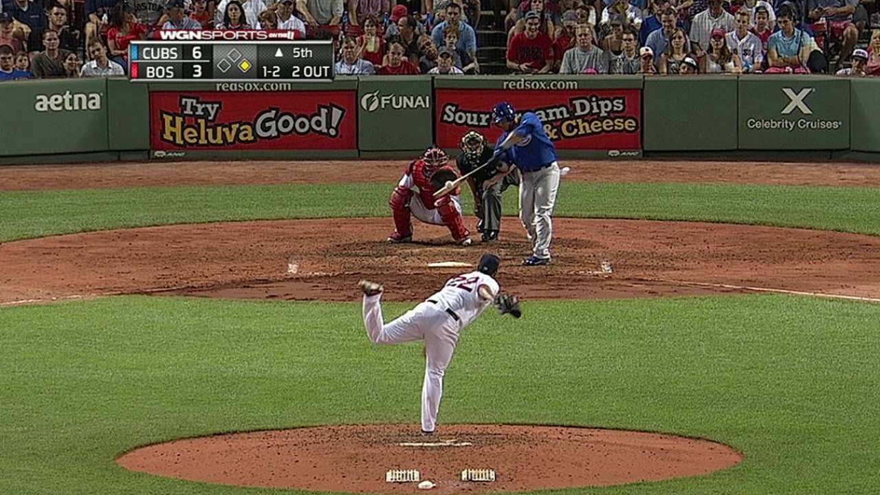 Potente ataque de Cubs selló barrida en Boston