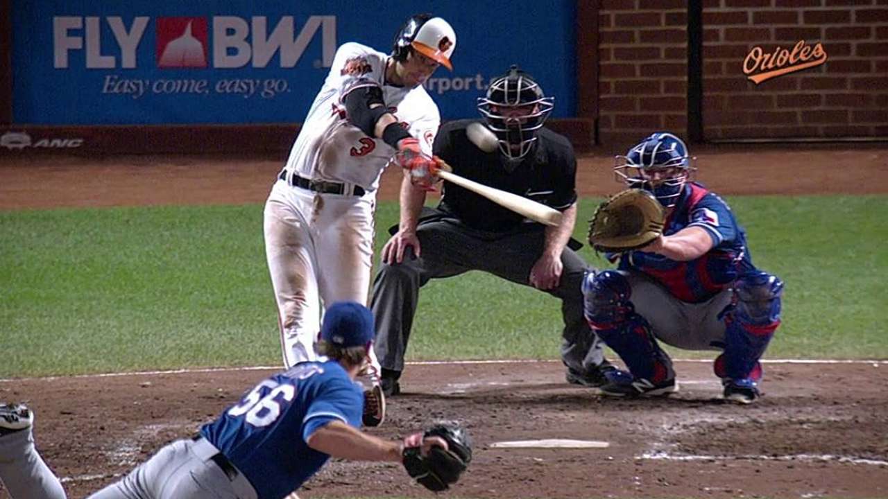 Orioles use power, small ball to rally past Rangers