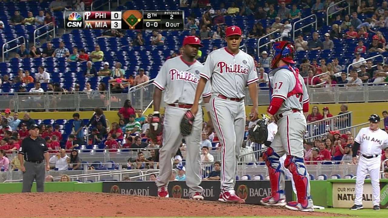 Hollands exits after being struck on right knee