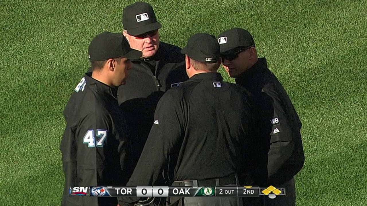 Odd challenge starts domino effect for A's, Blue Jays
