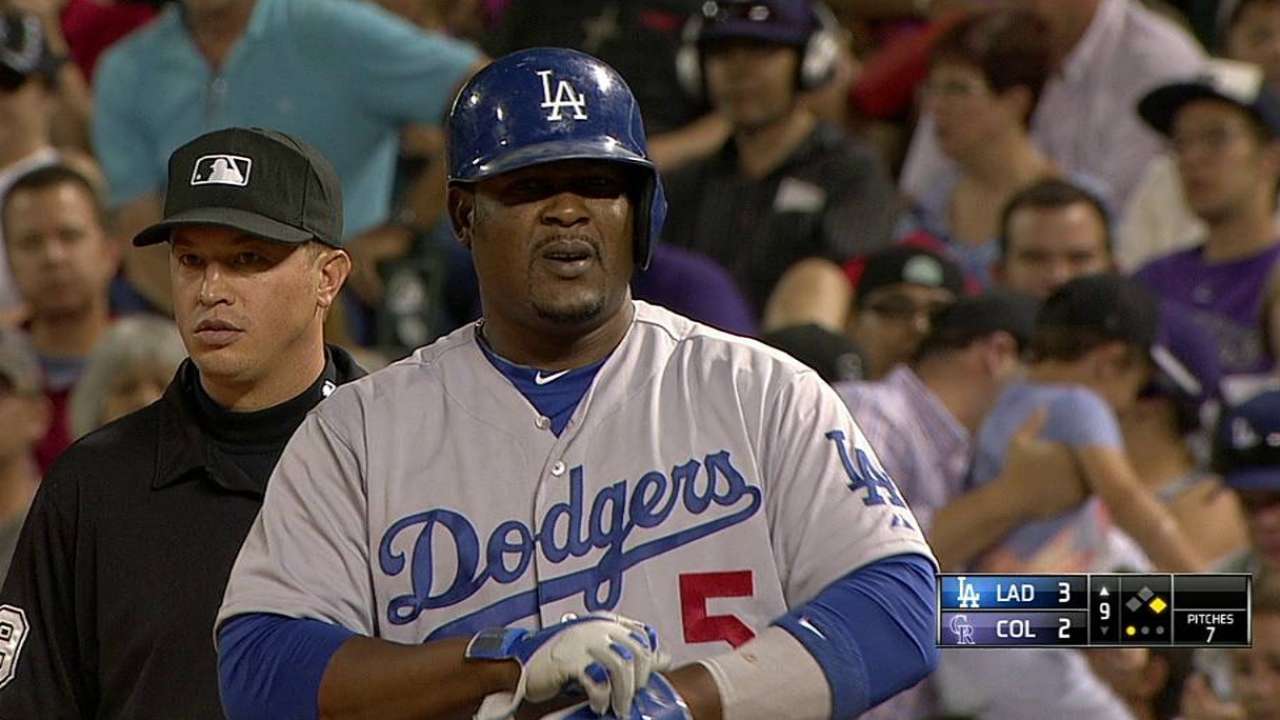 Uribe remolca en la 9na para dar triunfo a Dodgers