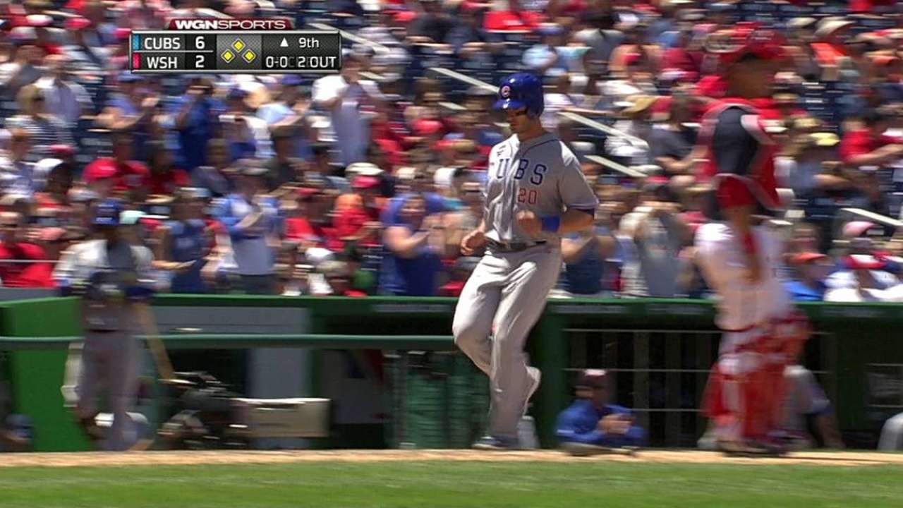 Bates de Cubs apoyaron a Hammel vs. Nacionales