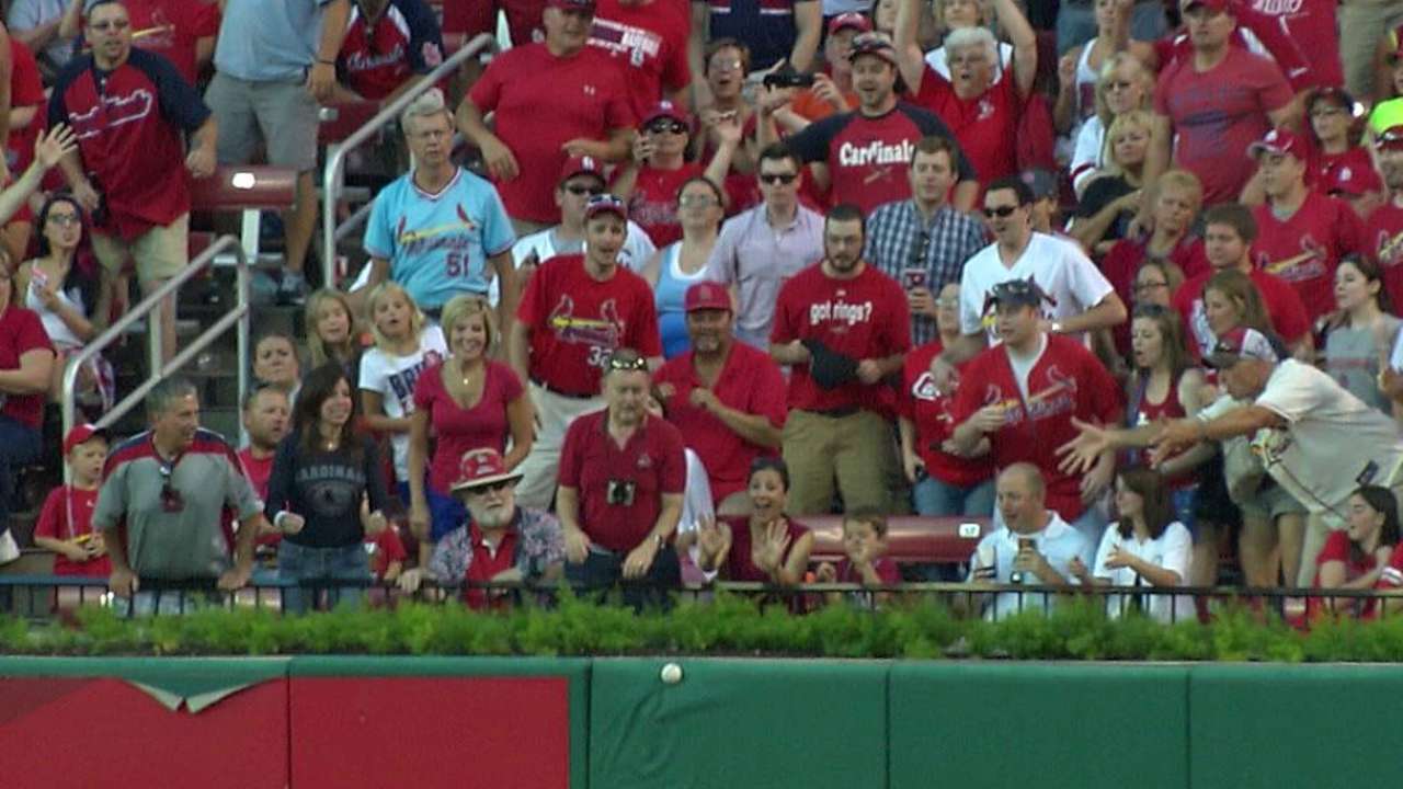 Replay confirms Carpenter's double, Fish baserunning
