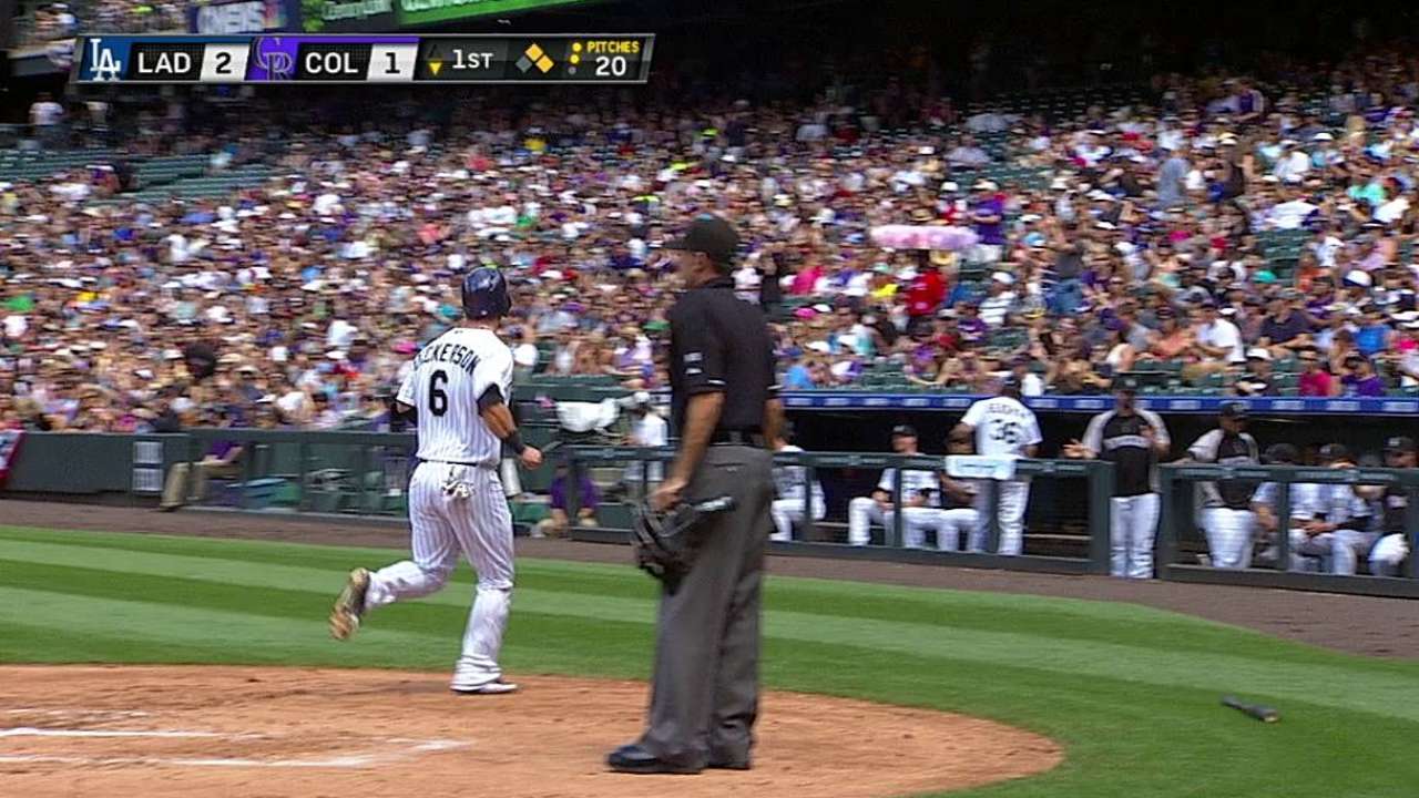 Rockies resisten y vencen por la mínima a Dodgers