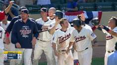 Twins capitalize on error to walk off in 11th inning