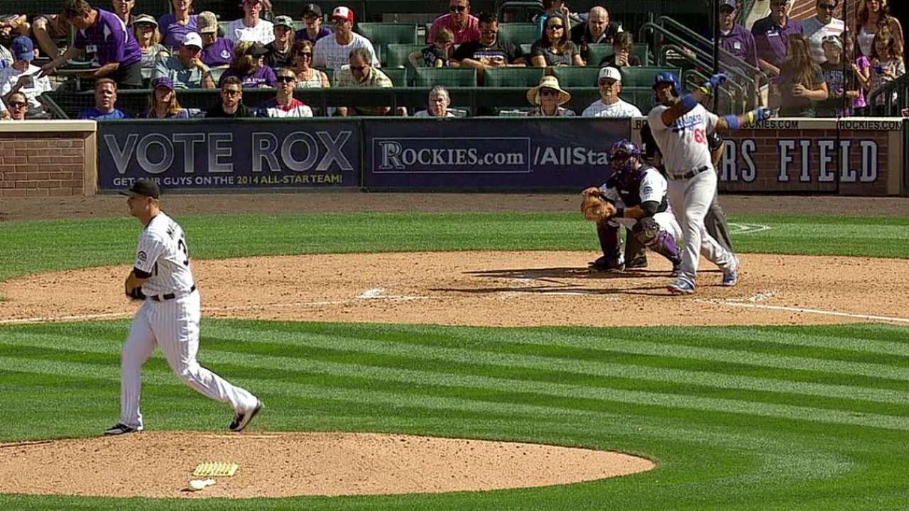 Ataque de Dodgers se quedó corto ante los Rockies
