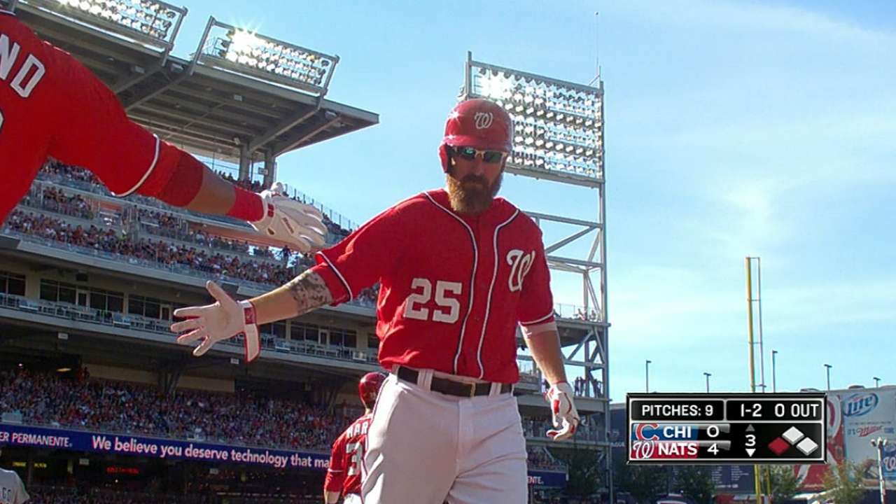 Nats pound out 19 hits in rout of Cubs