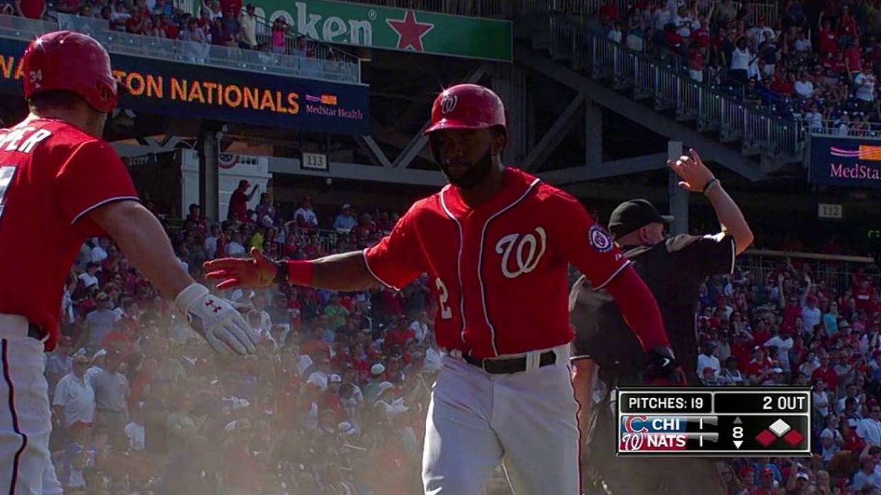 Hit de Zimmerman en la 8va hizo ganar a Nacionales