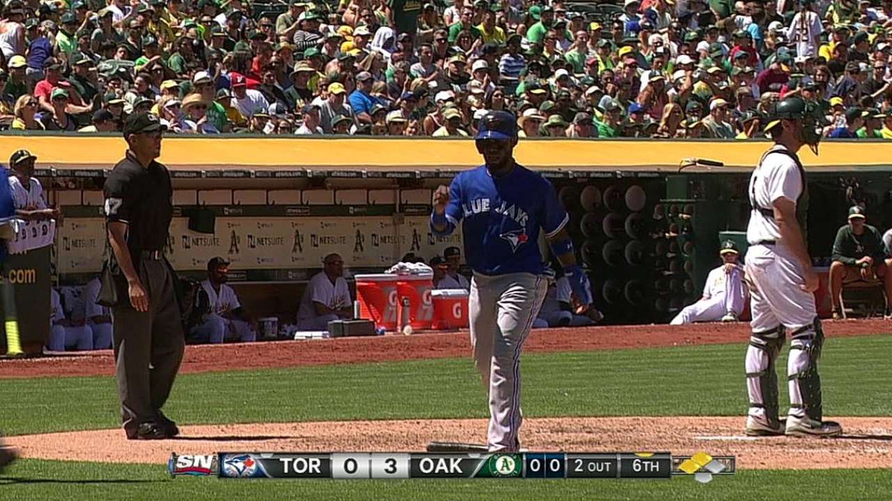 Jays' offensive struggles continue vs. Samardzija