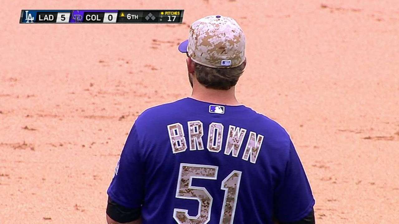 Brown recalled for relief; Pridie DFA'd