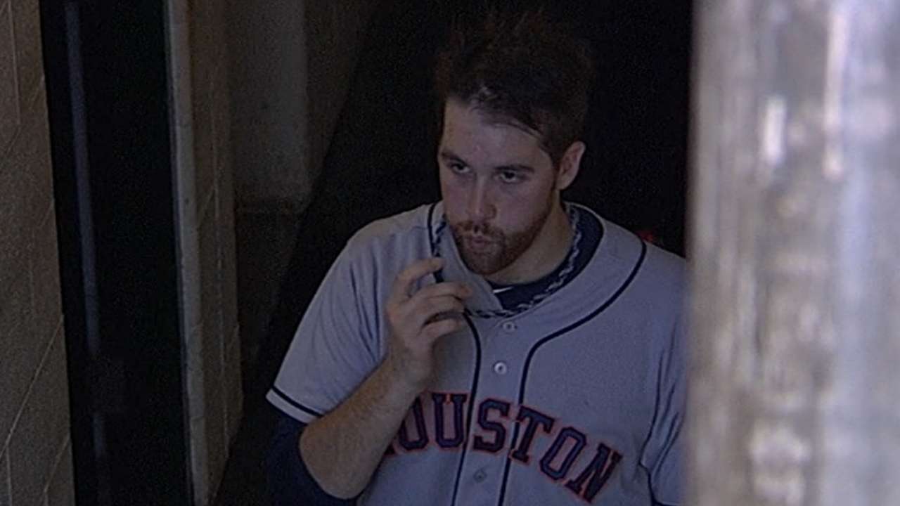 Astros play it safe by putting McHugh on DL